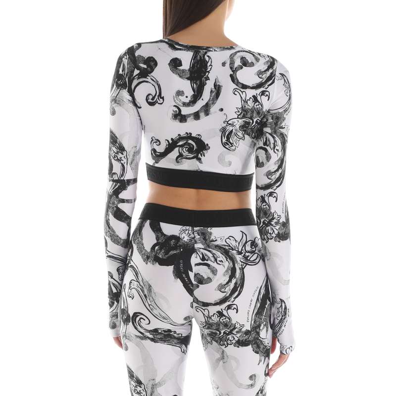 Топ лонгслив 76HAH218/3818688, белый VERSACE JEANS COUTURE купить по оптовым и розничным ценам