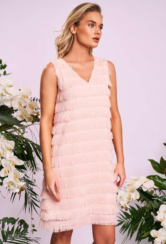 Платье KaVari 1034 пудра KaVari купить по оптовым и розничным ценам