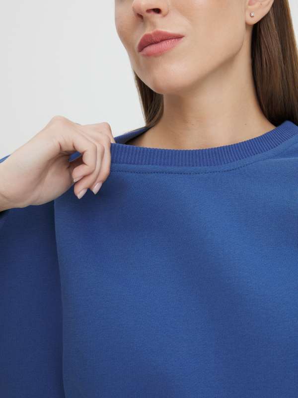 Женский костюм из утепленного футера (свитшот и брюки) SIMONA_EPE/4342449, серовато-синий MAISON DAVID купить по оптовым и розничным ценам