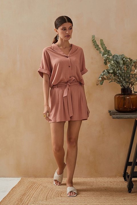 Шорты 61745-3 Бежевый