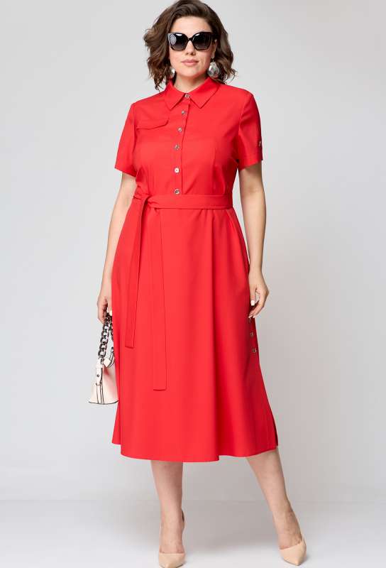 Платье EVA GRANT 7168 красный EVA GRANT купить по оптовым и розничным ценам