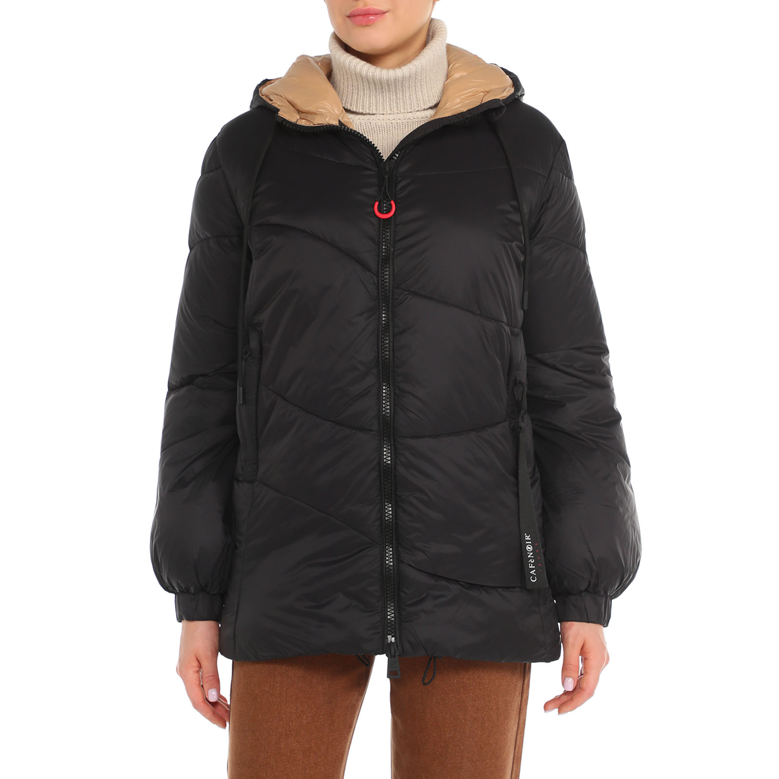 Женский пуховик C7JN0068/3579490, черный Cafe' Noir Jeans купить по оптовым и розничным ценам