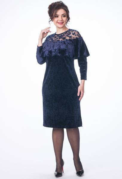 Платье Melissena 846 синий Melissena купить по оптовым и розничным ценам