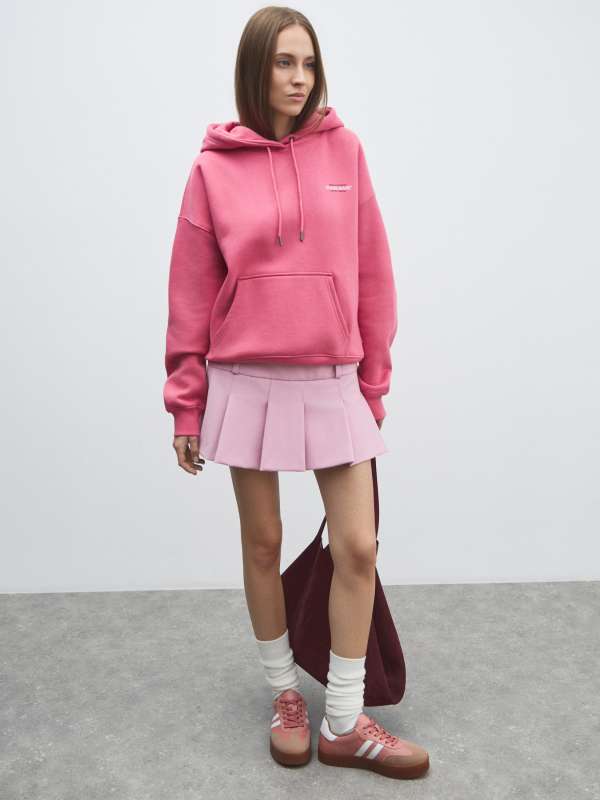 Женское худи GJ HOOD OS AMERICAN TRAD SWEAT W4BQ21KC811/4908967, фуксия Guess jeans купить по оптовым и розничным ценам