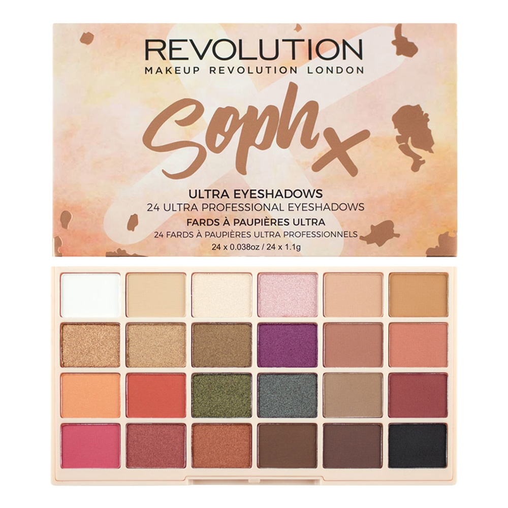 Палетка теней для век / SophX Ultra Eyeshadows MAKEUP REVOLUTION купить по оптовым и розничным ценам