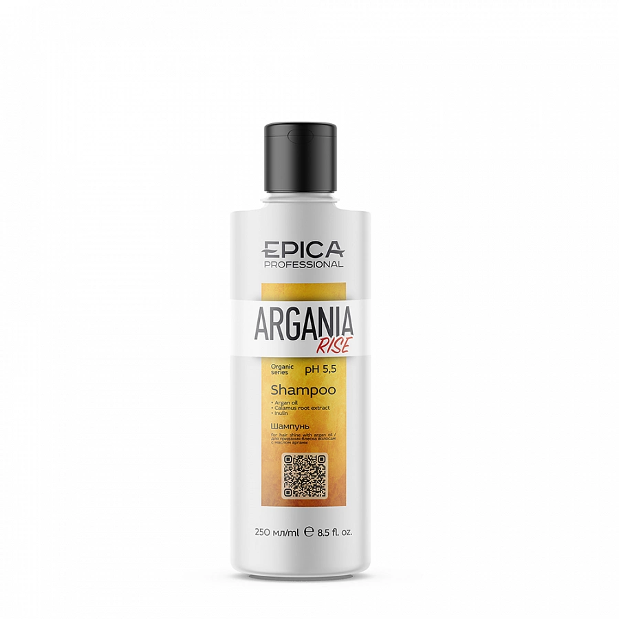 Шампунь для придания блеска с маслом арганы / Argania Rise ORGANIC 250 мл EPICA PROFESSIONAL купить по оптовым и розничным ценам