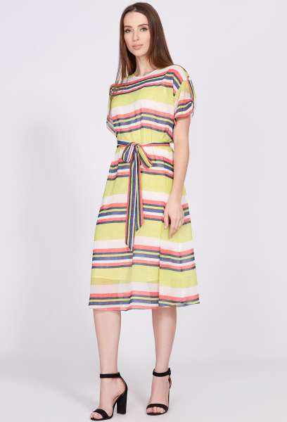 Платье Solei 4588 салатовая полоска Solei купить по оптовым и розничным ценам