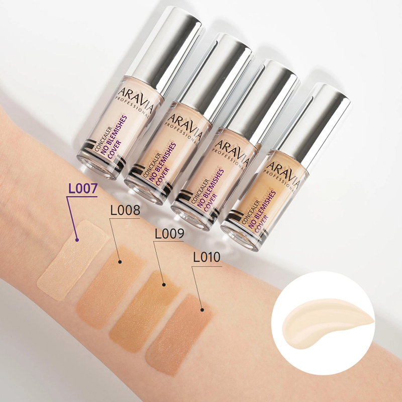 Консилер стойкий водоотталкивающий для коррекции несовершенств, 03 / concealer NO BLEMISHES COVER 5 мл ARAVIA купить по оптовым и розничным ценам