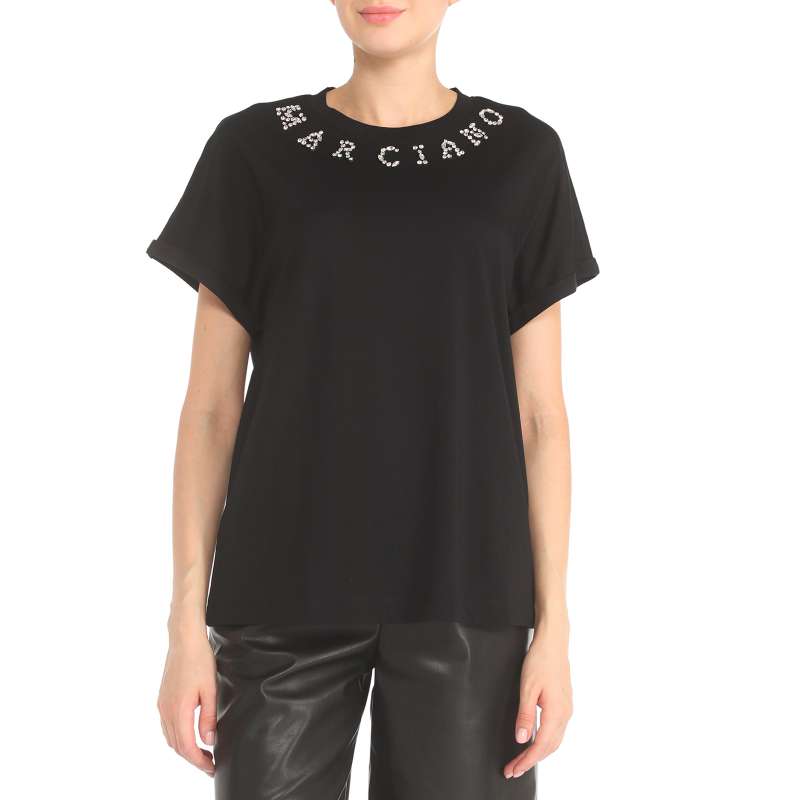 Женская футболка NOEMI T-SHIRT 3GGP126138A/3719655, черный Marciano by Guess купить по оптовым и розничным ценам