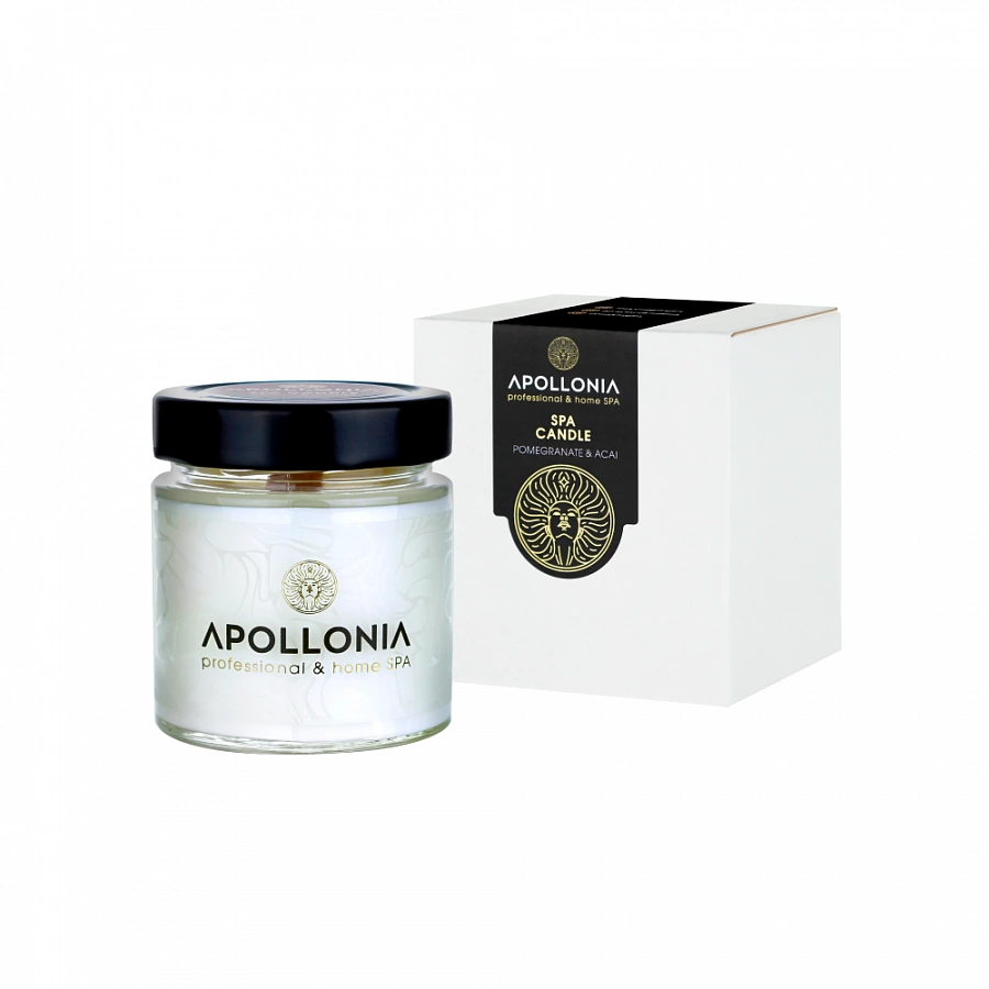 Свеча ароматическая / POMEGRANATE & ACAI SPA CANDLE 200 мл APOLLONIA купить по оптовым и розничным ценам