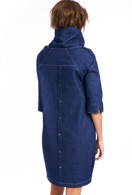 Платье KaVari 1018 синий джинс KaVari купить по оптовым и розничным ценам