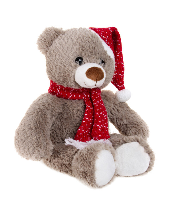 Мишка в колпаке и шарфе, 35 см, мягкая игрушка Gulliver, коллекция Holiday 81-HK0159A1A Gulliver toys купить по оптовым и розничным ценам