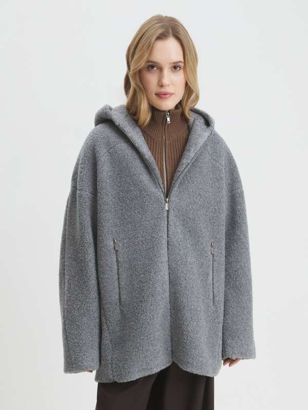 Женская куртка тедди RIANNA_TEDDY 05/4444829, серый MAISON DAVID купить по оптовым и розничным ценам