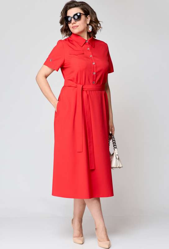 Платье EVA GRANT 7168 красный EVA GRANT купить по оптовым и розничным ценам