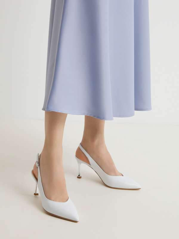 Женские туфли с открытой пяткой (слингбэк) S25454/4515376, белый GIOVANNI FABIANI купить по оптовым и розничным ценам
