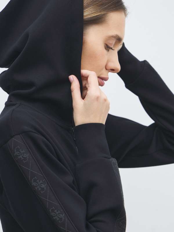 Женская толстовка NEW HOODED SCUBA SWEATSHIRT W5YQ05KBYE2/4909420, черный Guess купить по оптовым и розничным ценам