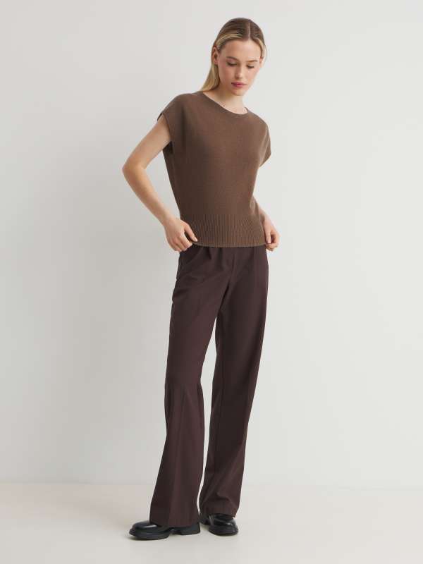 Женский жилет HJ703331/4539009, серо-коричневый MAISON DAVID купить по оптовым и розничным ценам