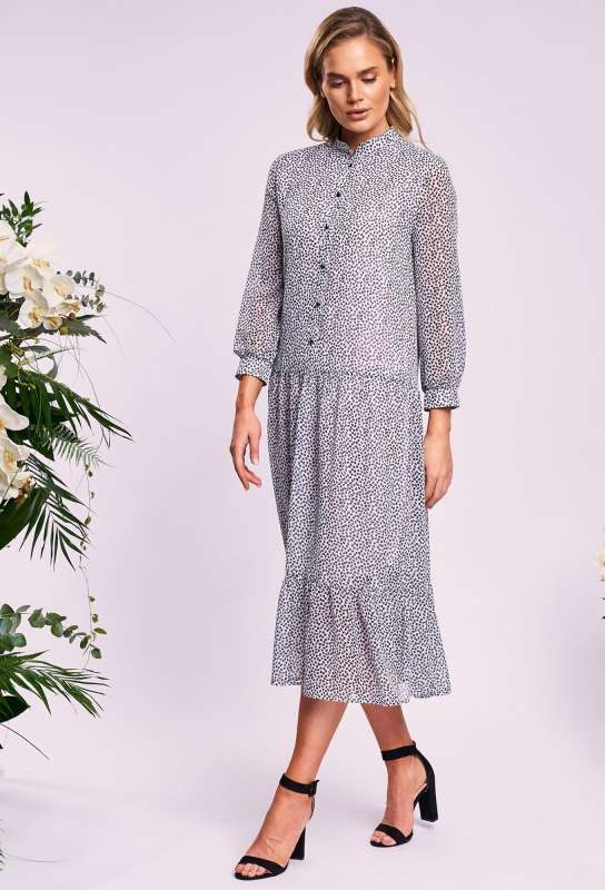 Платье KaVari 1009 белый принт KaVari купить по оптовым и розничным ценам