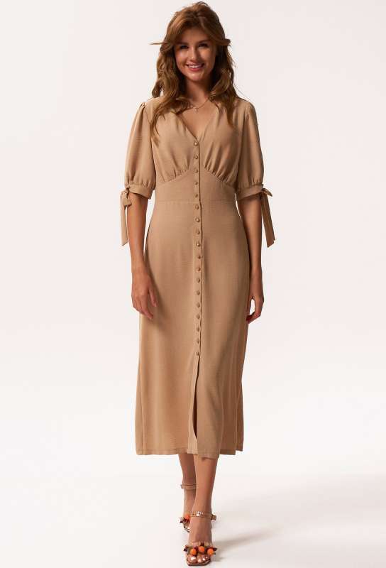 Платье KaVari 1044 бежевый KaVari купить по оптовым и розничным ценам