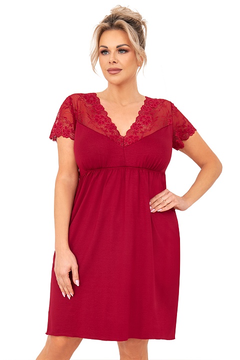 Livia plus nightdress Burgundy Donna купить по оптовым и розничным ценам