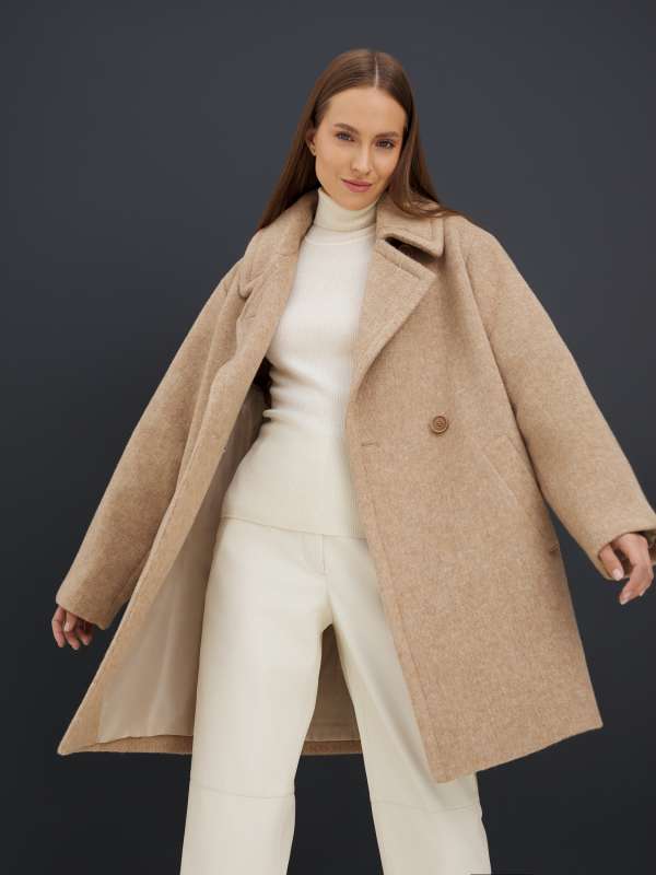 Женское полупальто C-002/4354965, бежевый MAISON DAVID купить по оптовым и розничным ценам