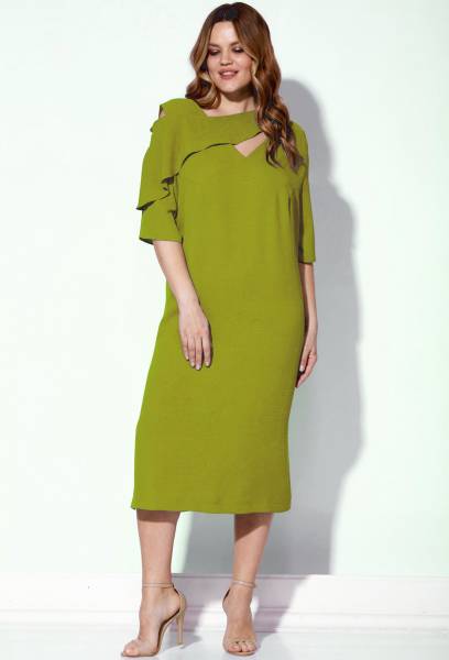 Платье Viola Style 01036 олива Viola Style купить по оптовым и розничным ценам
