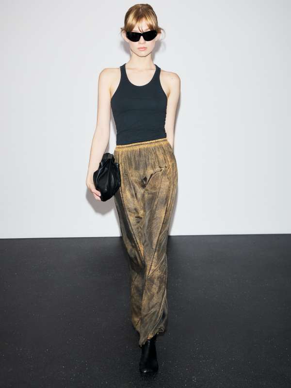 Юбка макси S52MI0019/4854329, хаки MM6 MAISON MARGIELA купить по оптовым и розничным ценам