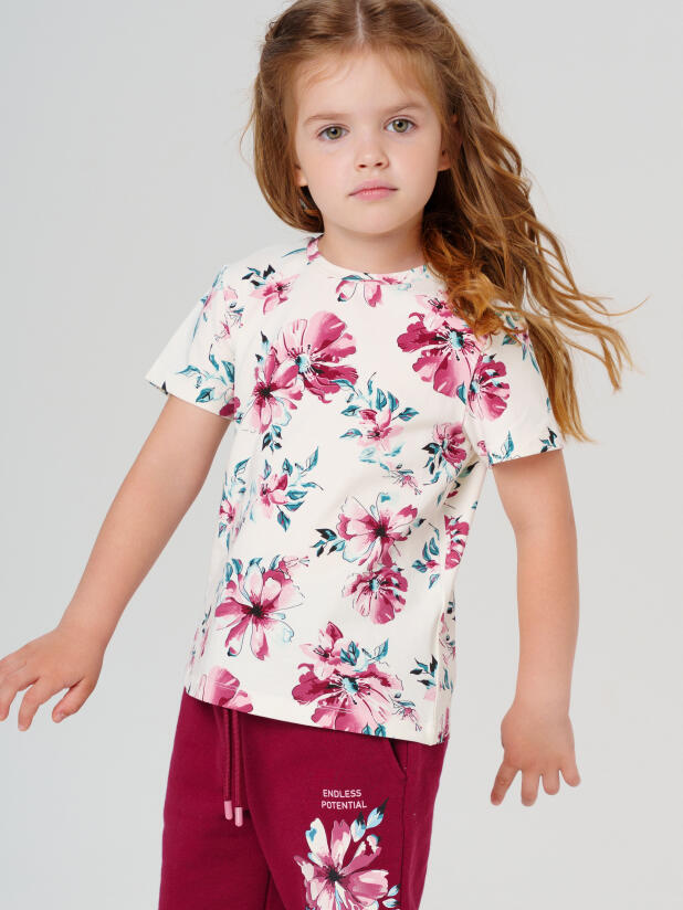 Фуфайка трикотажная для девочек (футболка) 32522037 PlayToday купить по оптовым и розничным ценам