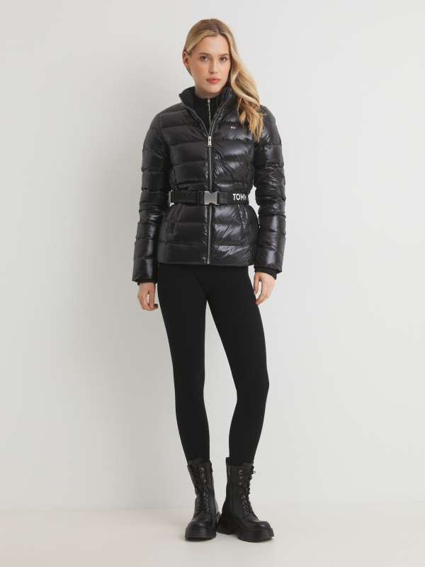 Женская куртка TJW BRANDED BELT DOWN JACKET DW0DW18826/4573268, черный TOMMY JEANS купить по оптовым и розничным ценам