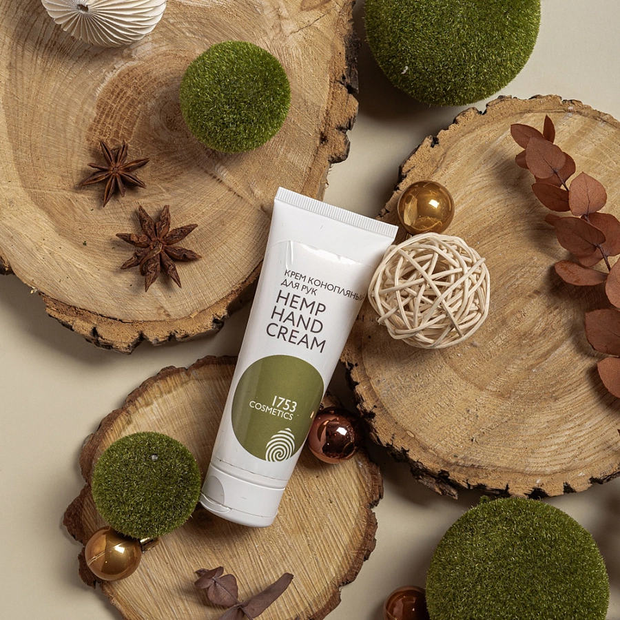 Крем питательный для рук / Hemp Hand Cream 1753 cosmetics 75 мл 1753 COSMETICS купить по оптовым и розничным ценам