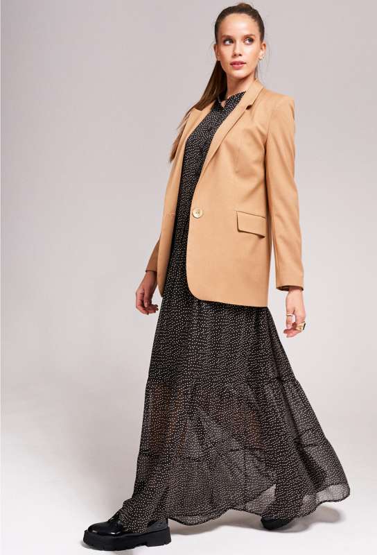 Платье KaVari 1001 т. коричневый горох KaVari купить по оптовым и розничным ценам