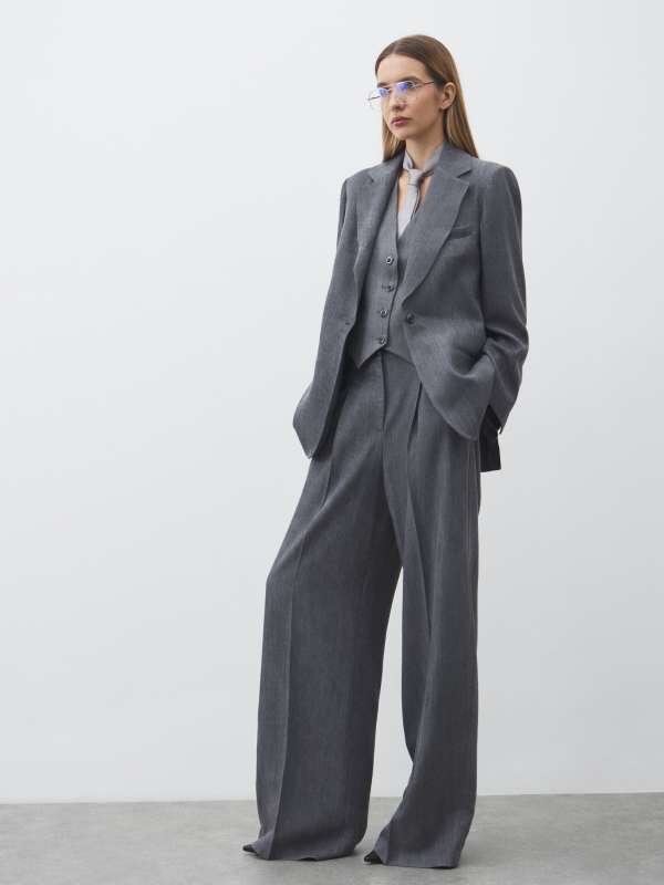 Женский пиджак GIACCA SPACCHI UF5141/4648880, серый Liu Jo купить по оптовым и розничным ценам