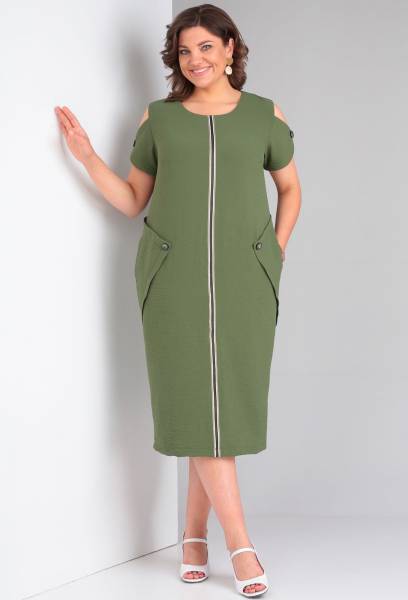 Платье Diamant 1896 хаки Diamant купить по оптовым и розничным ценам