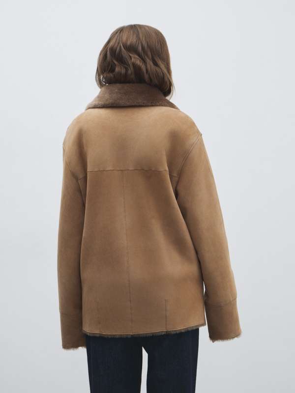 Женская дубленка RENEE_DF/4841033, бежево-коричневый MAISON DAVID купить по оптовым и розничным ценам