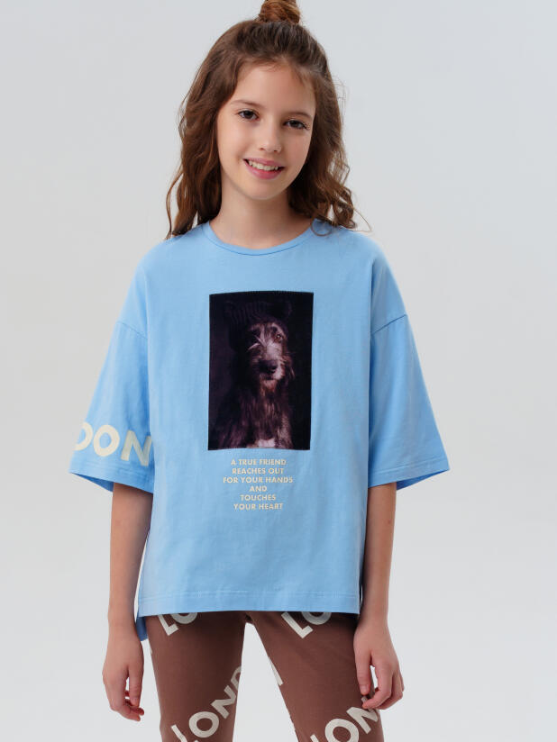 Фуфайка трикотажная для девочек (футболка) 32521466 PlayToday купить по оптовым и розничным ценам