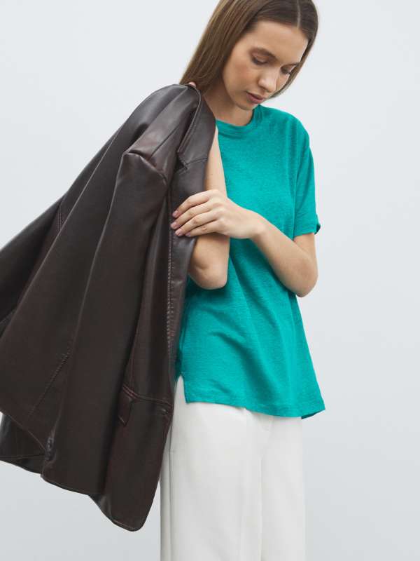 Женская футболка NE2411/4501924, бирюзовый MAISON DAVID купить по оптовым и розничным ценам