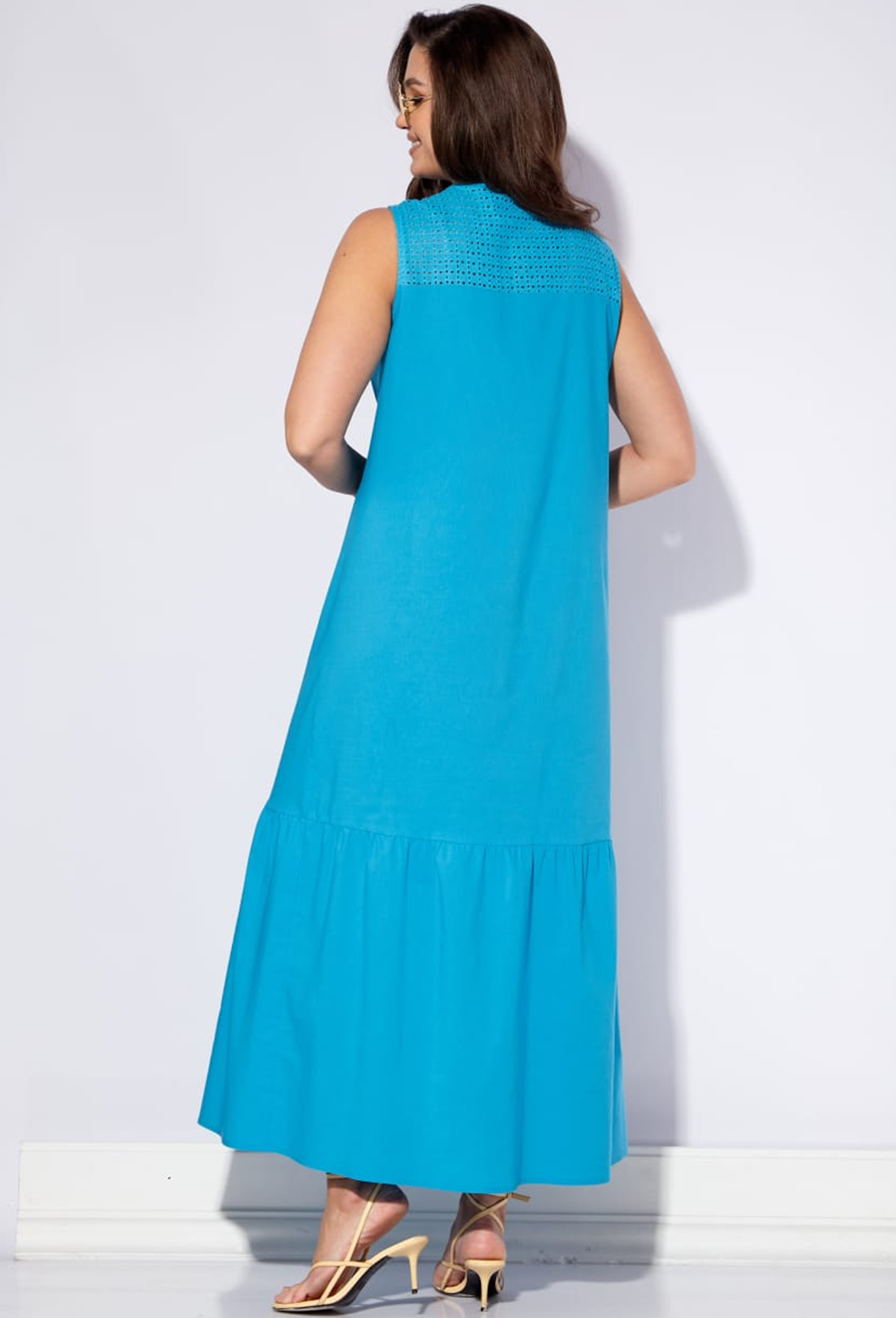 Платье Viola Style 01044 голубой Viola Style купить по оптовым и розничным ценам