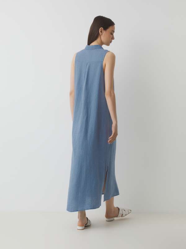 Женское платье DRESS-2/3210910, серо-голубой MAISON DAVID купить по оптовым и розничным ценам