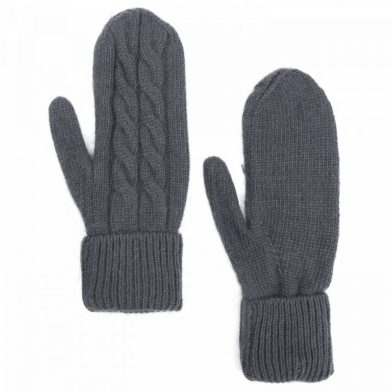 Рукавицы вязаные с "косичкой", ангора, FABRETTI JLF3-29 FABRETTI купить по оптовым и розничным ценам