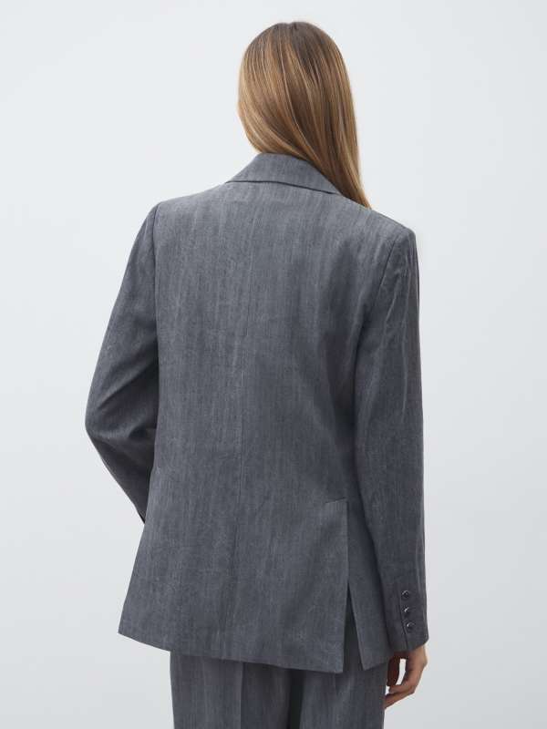 Женский пиджак GIACCA SPACCHI UF5141/4648880, серый Liu Jo купить по оптовым и розничным ценам