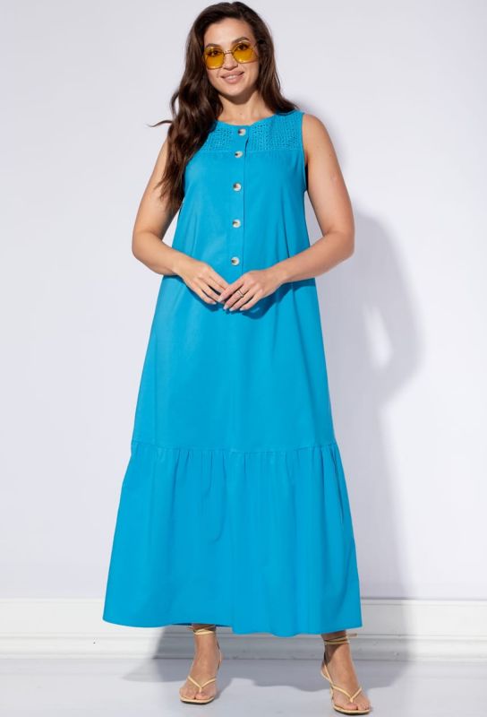 Платье Viola Style 01044 голубой Viola Style купить по оптовым и розничным ценам