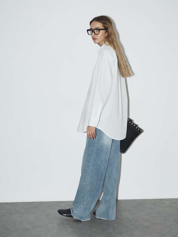 Женская рубашка GJ LS OS POCKET SHIRT W4YH22WGCF1/4890953, белый Guess jeans купить по оптовым и розничным ценам