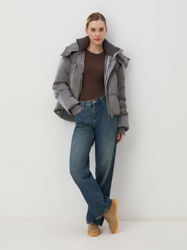 Женский пуховик MLY010/3703562, светло-серый MAISON DAVID купить по оптовым и розничным ценам