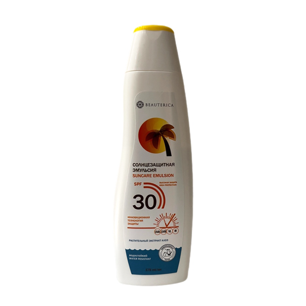 Эмульсия солнцезащитная  SPF 30 / Beauterica 175 мл BEAUTERICA купить по оптовым и розничным ценам