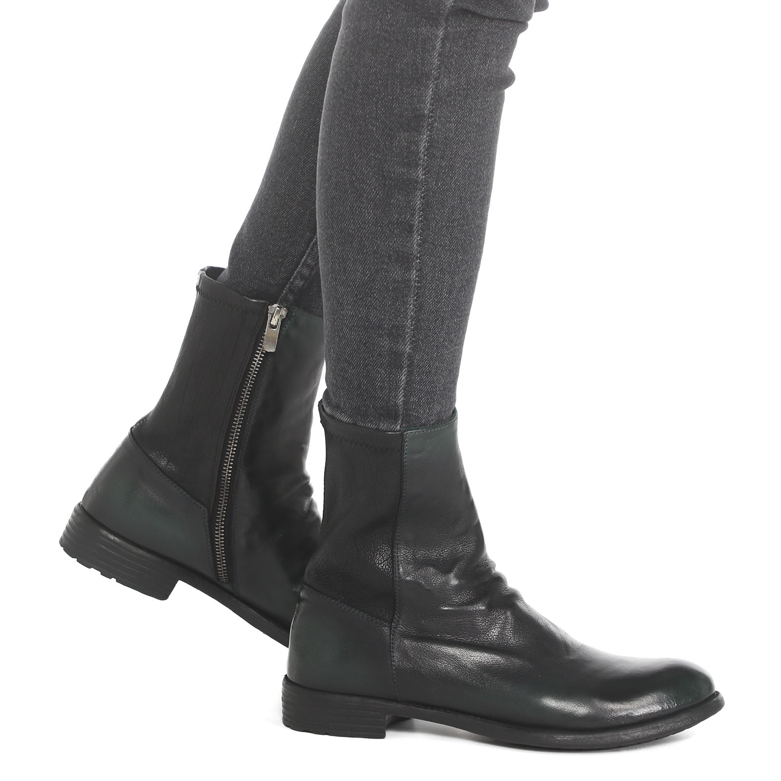 Женские ботинки MARS/044/3333525, зелено-черный OFFICINE CREATIVE купить по оптовым и розничным ценам