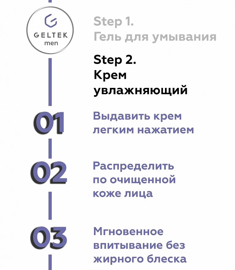 Крем увлажняющий мужской для лица / Geltek Men 30 мл ГЕЛЬТЕК купить по оптовым и розничным ценам