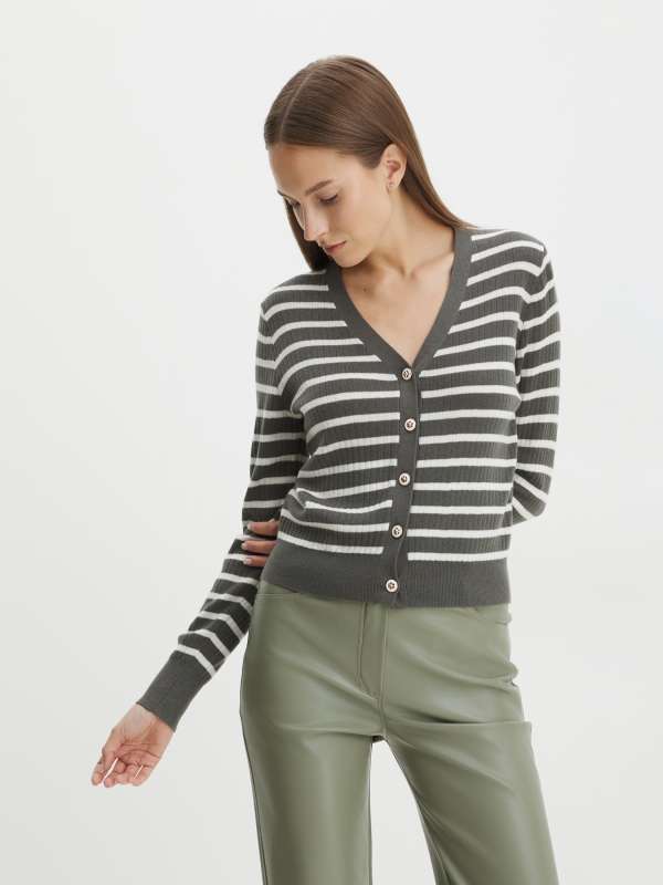 Женский кардиган 30W031/3721511, серый MAISON DAVID купить по оптовым и розничным ценам