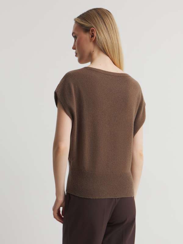 Женский жилет HJ703331/4539009, серо-коричневый MAISON DAVID купить по оптовым и розничным ценам