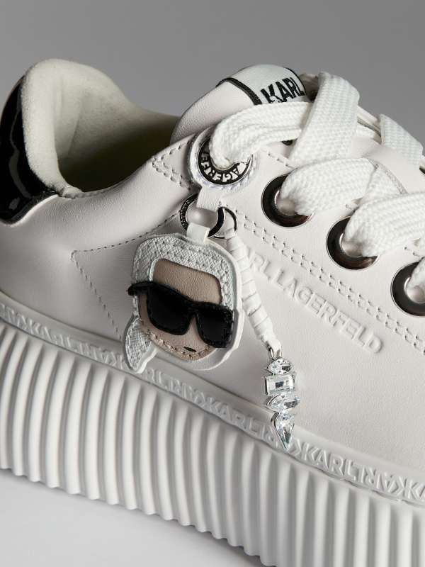 Женские кеды KREEPER LO Twin Pendant Lo Lace KL42376T/4591478, белый KARL LAGERFELD купить по оптовым и розничным ценам