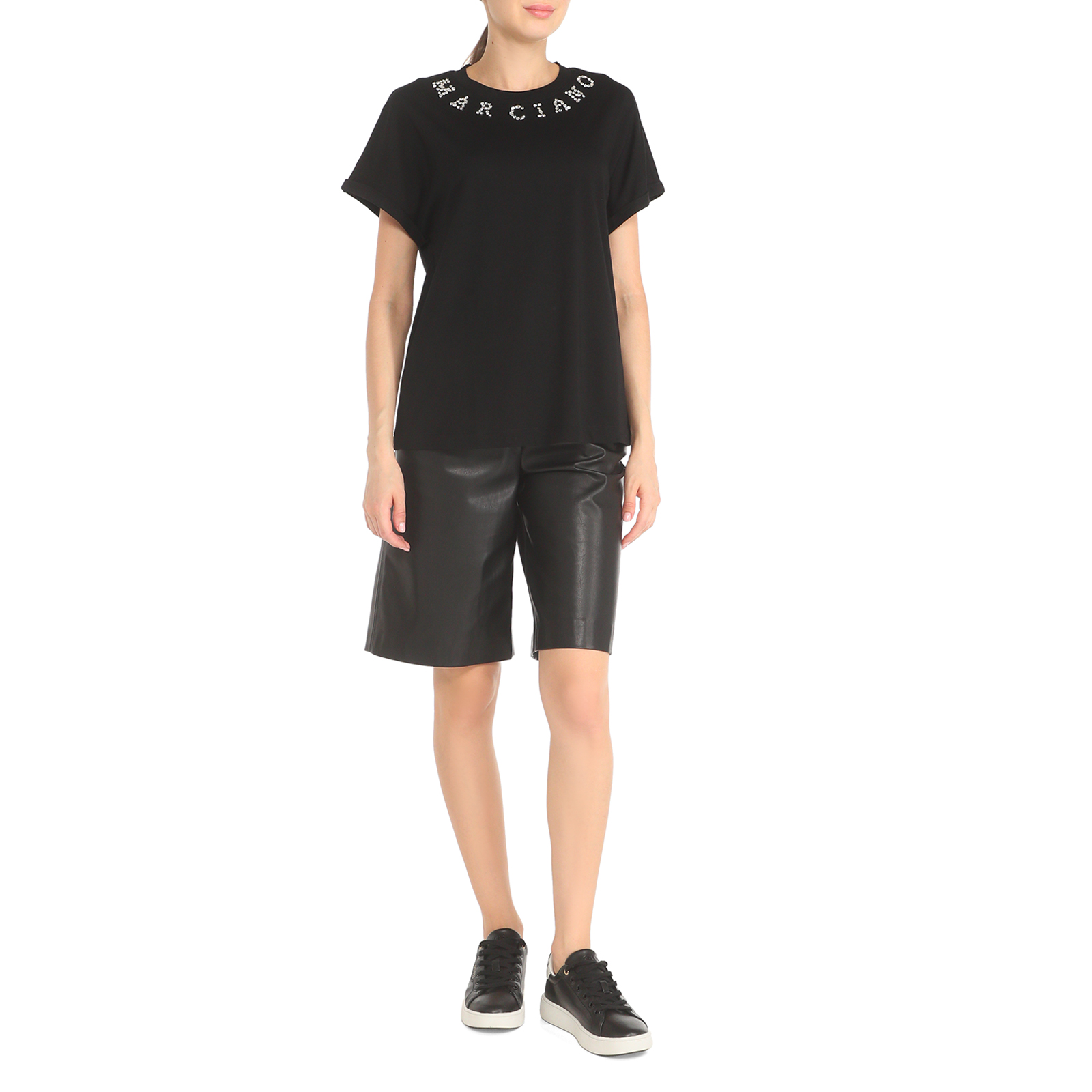 Женская футболка NOEMI T-SHIRT 3GGP126138A/3719655, черный Marciano by Guess купить по оптовым и розничным ценам